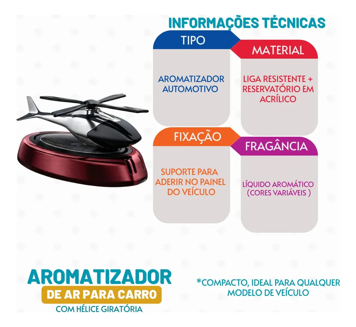 Difusor De Aroma De Helicoptero Autos