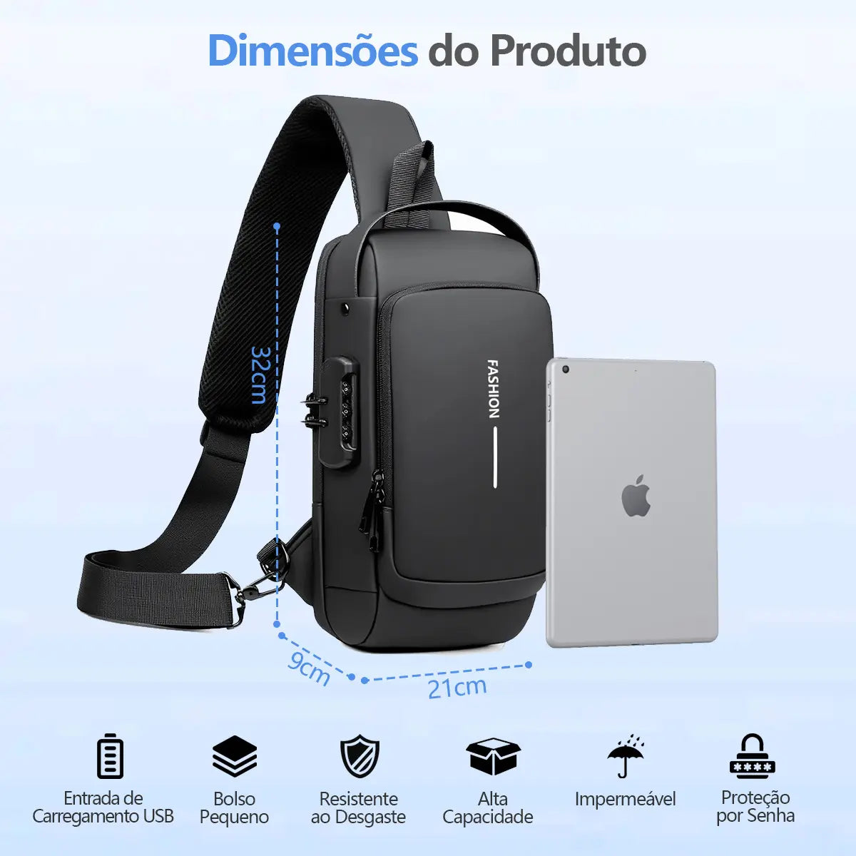 Bolso Manos Libres Deportivo Antirrobo