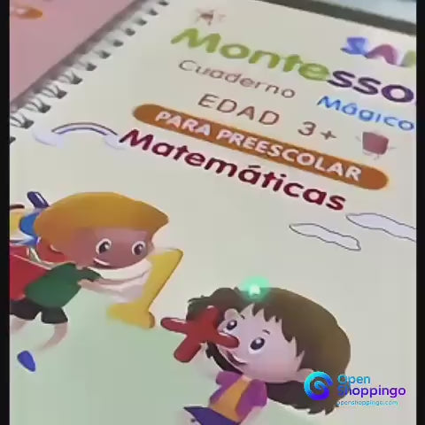 Kit de 4 Cuadernos de Caligrafía Mágica para Ninõs